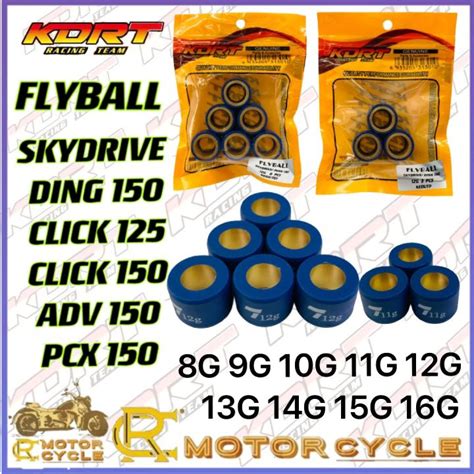 Flyball Roller Set KDRT For SKYDRIVE 125 DING 150 CLICK 125 CLICK 150