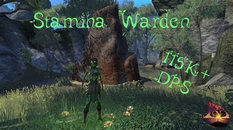 ESO Stamina Warden 115k Parse Waking Flames DLC YouTube