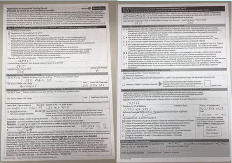 Application For An Accessible Parking Permit