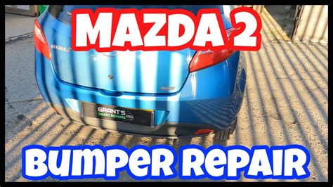 Mazda 2 Rear Bumper Repair Youtube