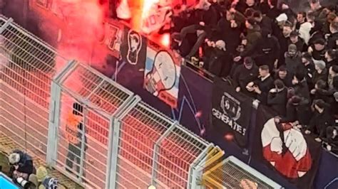 Ultras Pyro Show Support Champions League Psv Eindhoven In Dortmund