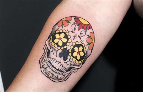 Tatuaje Con La Calavera Mexicana Tatuajes Barcelona