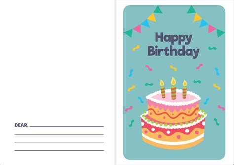 Colorable printable birthday cards