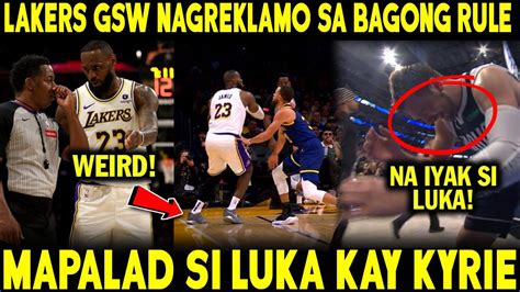 Warriors At Lakers Nagprotesta Sa Bagong Rule Ng Nba Maswerte Si Luka