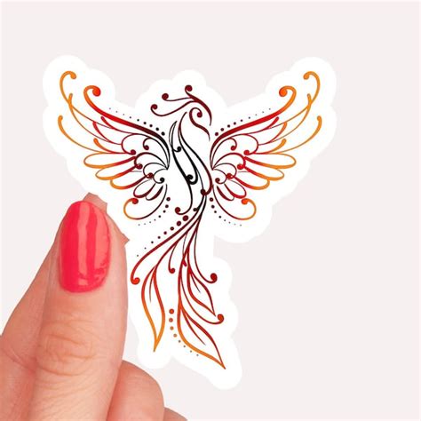 Phoenix Rising Car Decal Etsy