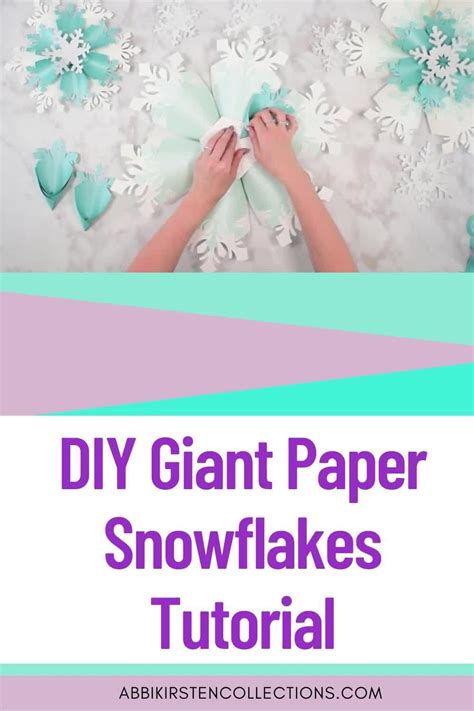 Large Paper Snowflakes Template Diy Giant Paper Flowers Etsy Artofit