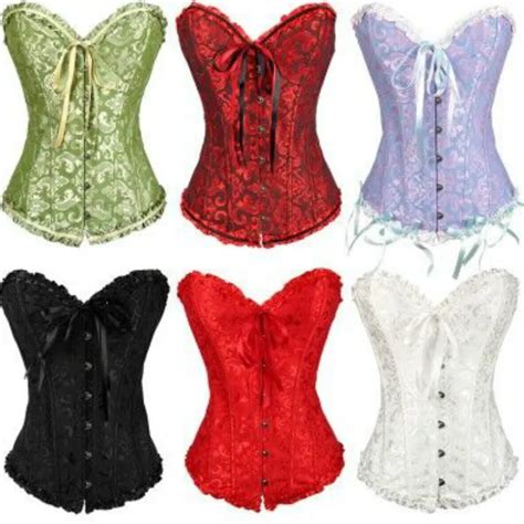 Cfyh 2018 New Women Sexy Satin Corset Brocade Floral Bustier Top Lace