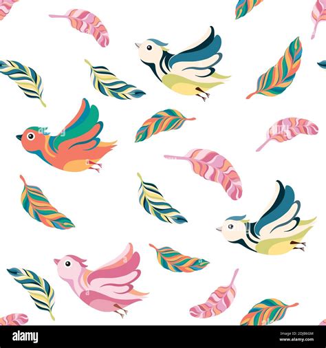 Birds With Feathers Stock Vector Images Alamy