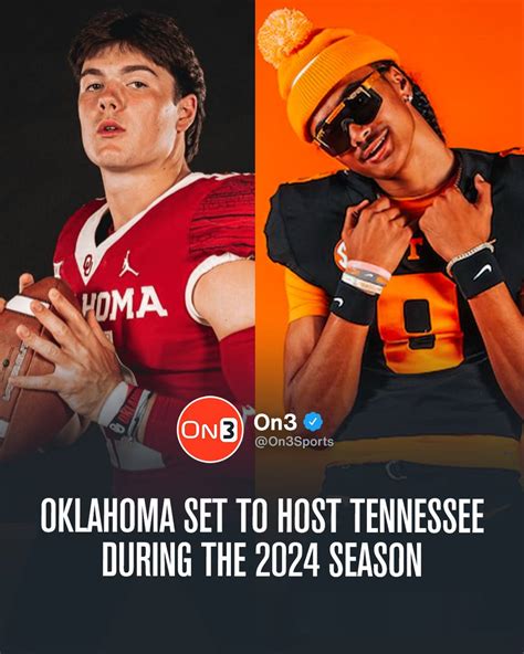 On3 On Twitter BREAKING Oklahoma Will Host Tennessee During The 2024