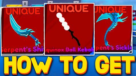 HOW TO GET ALL 3 NEW SERPENT SWORDS SERPENT LOCATION In BLADE BALL