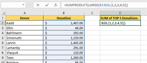 How To Find The Sum Of Largest N Numbers In Excel Sheetaki