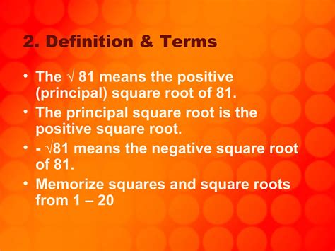 Square roots | PPT