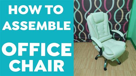 How To Assemble Office Chair White Boss Chair Youtube