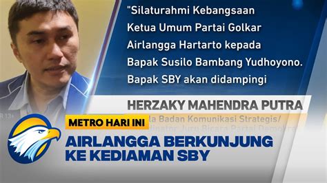 Airlangga Hartarto Silaturahmi Politik Ke Kediaman Sby Youtube