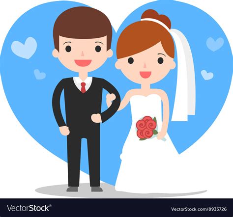 Wedding Couple Royalty Free Vector Image Vectorstock