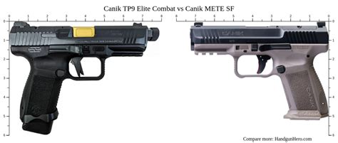 Canik Tp Elite Combat Vs Canik Mete Sf Size Comparison Handgun Hero