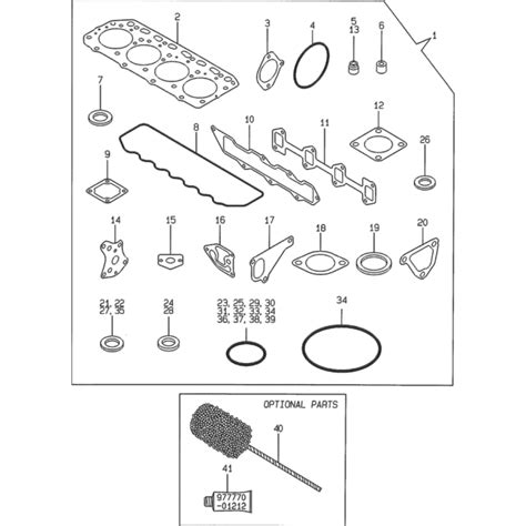 Gasket Set Assembly For Yanmar 4TNE88 Engine L S Engineers