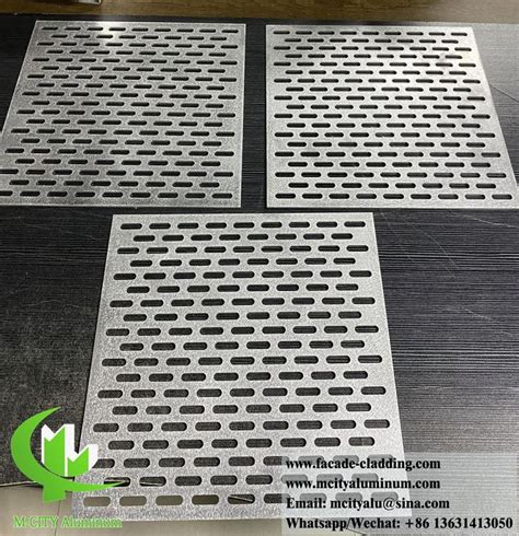 Perforation Patterns Aluminium Facades Cladding Panels Solid Aluminum