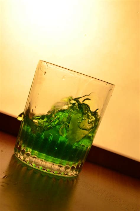 photo green liquid glass