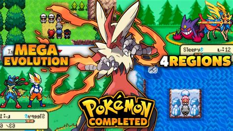 Updated Completed Pokemon Gba Rom Hack 2021 With Mega Evolution 4 Regions New Story Gen 8