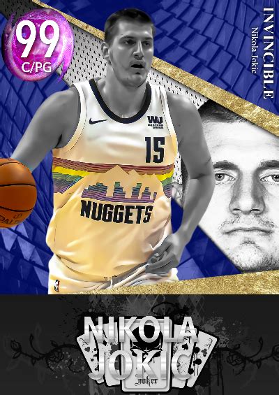 NBA 2K22 2KDB Custom Card Invincible Jokic