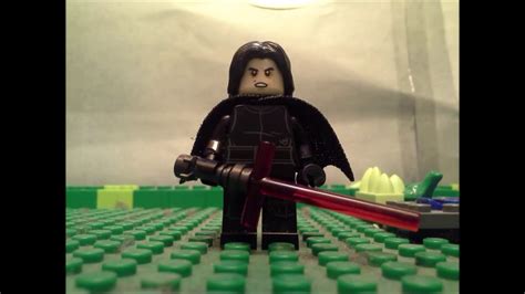 Rey Vs Kylo Ren Lego Stop Motion Youtube