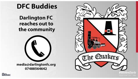 Darlington FC launches Buddy scheme - News - Darlington Football Club