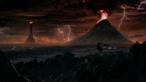 Mordor Barad D R And Mount Of Doom Tolkien The Two Towers Middle