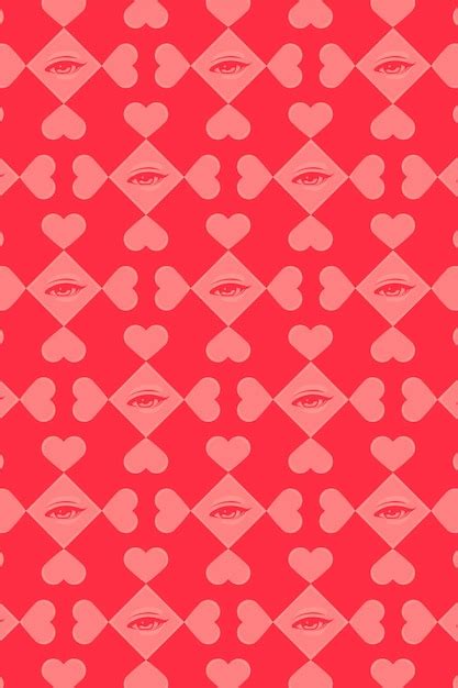 Seamles Heart Background Pattern Vector Pour La Saint Valentin Ou