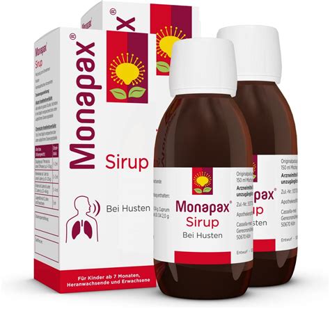 Monapax Sirup Gegen Reizhusten Pflanzlicher Erk Ltungssirup F R