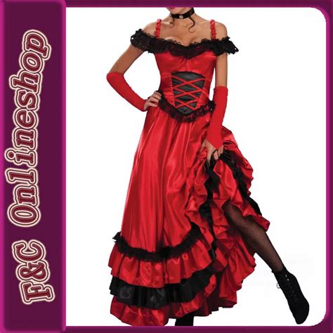 French Red Cancan Dance Costumeshowgirls Dance Dressclub Party Dance