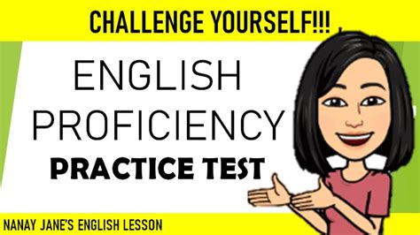 English Proficiency Practice Test Test Yourself Youtube