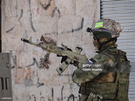 A Photo Shows Russian Troops Entering In The Syrian District Of Daraa