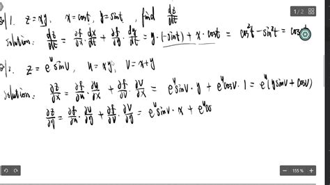 多元函数的链式法则 Chain Rule Youtube