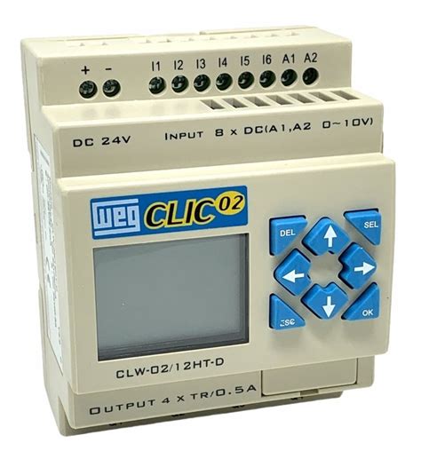 Clp Clic02 Clw 02 12ht d 3rd 24vcc Controlador Logico Weg Frete grátis