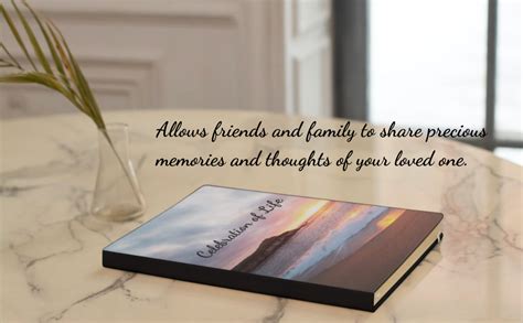 Celebration Of Life Guest Book For Funeral And Memorial Services