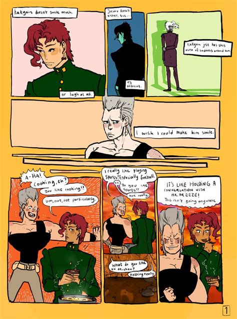 Smile Kakyoin Polnareff Comic P1 By Machosill On Deviantart Jojos