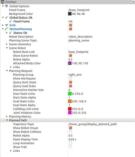 MoveIt RViz Plugin Tutorial Moveit Tutorials Indigo Documentation