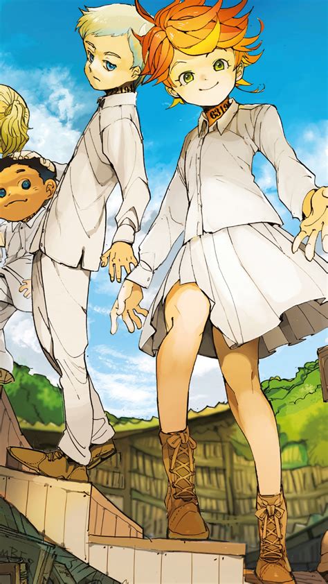 The Promised Neverland Emma Ray Norman 4k Hd Wallpaper Rare Gallery