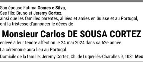 Carlos De Sousa Cortez Hommages