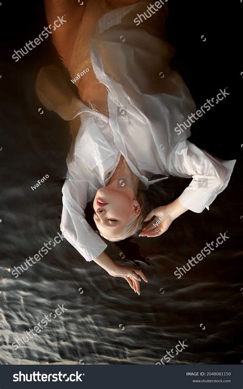 Sexy Woman Water Sunset Beautiful Blonde Stock Photo Shutterstock