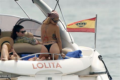 Rita Ora Thong Bikini Hot Celebs Home