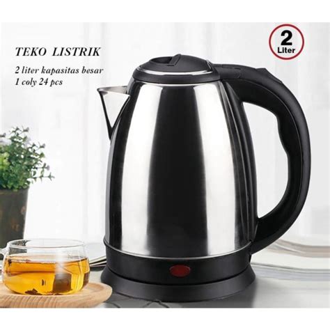 Jual Teko Listrik 2L Pemanas Air Kettle Elektrik Teko Listrik Stainless