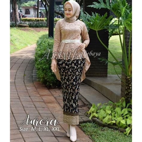 Jual Setelah Kebaya Brokat Aurora Kebaya Wisuda Kebaya Brokat Kebaya