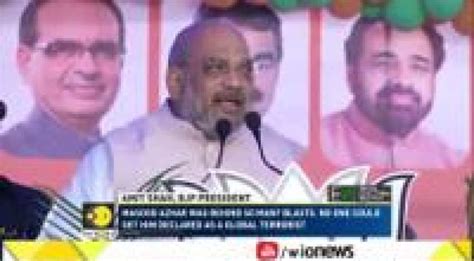 Iew Bjp President Amit Shah Campaigns In Madhya Pradesh India General