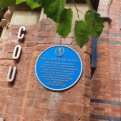 Blue Plaque The Church Institute Leeds Qué Saber Antes De Ir