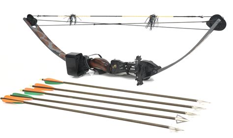 Lot Grand Slam Compound Hunting Bow And Arrows