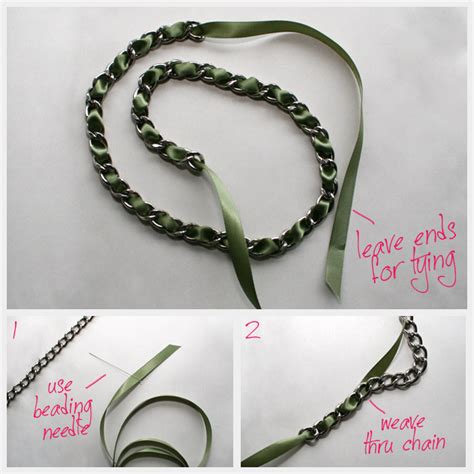 Diy Ribbon Necklace Tutorial