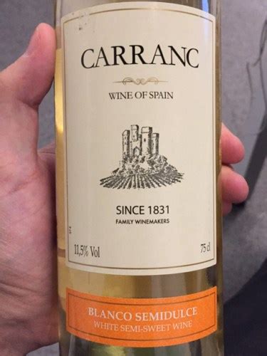 Carranc Blanco Semidulce Vivino Espa A