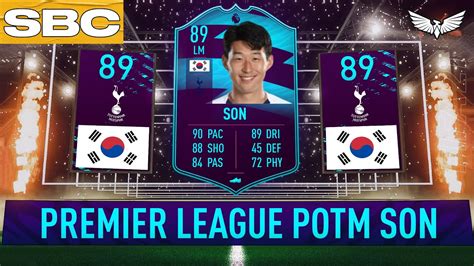 89 POTM HEUNG MIN SON SBC PREMIER LEAGUE PLAYER OF THE MONTH FIFA